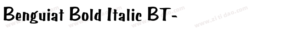 Benguiat Bold Italic BT字体转换